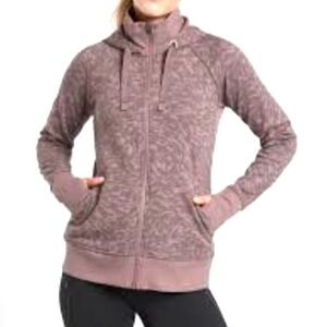 New Athleta Triumph Smoked Almond Brown Lynx Hoodie Jacket Hoodie Womans Small